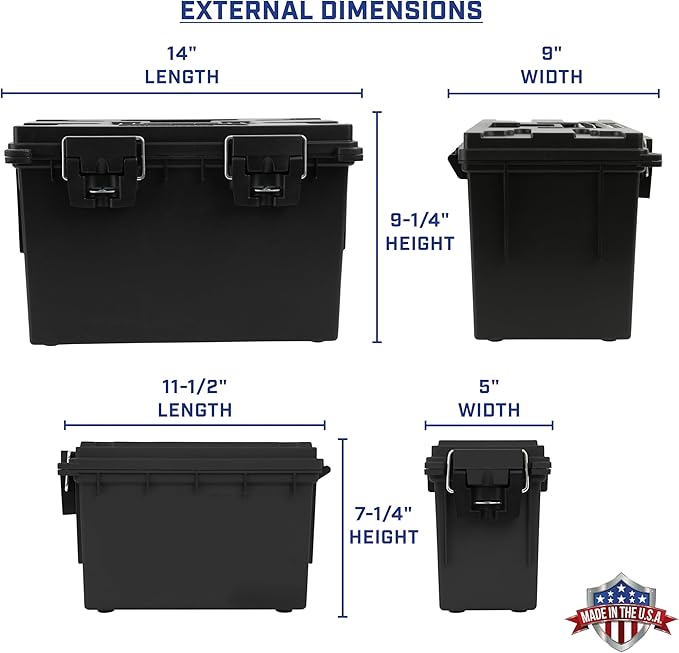Sheffield 12706 Storage Bins With Lids, 2-Pack Stackable Storage Bins, Made in USA, Lockable and Water-Resistant Containers with Lids, Plastic Containers for Home, Classroom, and Dorm - Image 4