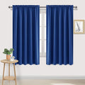 DWCN Blackout Curtains for Bedroom – Rod Pocket Thermal Insulated Noise Reducing Noise Reducing Drapes for Living Room, W 60 x L 63 Inch, 2 Panels, Classic Blue by DWCN