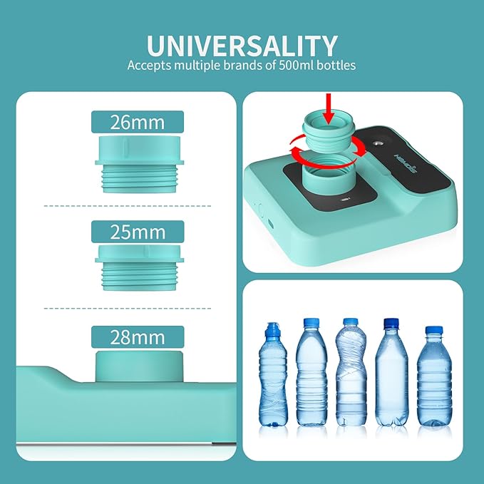 Portable Humidifiers for Travel, Small Mini Humidifier with Auto Shut-Off, Nightlight and Storage Bag for Hotel, Bedroom or Office, Plant Humidifier Indoor, MintGreen - Image 7