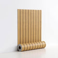 Peel and Stick PVC Slat Wall Panels, Wood Grain Self-Adhesive Soundproof Moisture-Resistant Paneling, 3D Faux Wood Panels for Bedroom Bathroom Walls & Ceilings 118"x15.75"(Light tan,13Sq.ft) by LVSHI