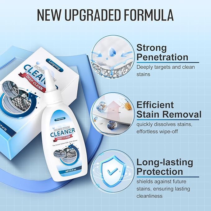 Home Cleaner Gel, Cleaner for Washing Machine, Refrigerator Strips, Household Shower, Kitchen Sinks, Walls, Tiles, Bathrooms- 5 fl oz - Image 6