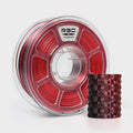 R3D Dual Color Silk PLA Filament, Co-Extrusion 3D Printer Filament 1.75mm, 30-370 mm/s High Speed PLA, Dimensional Accuracy +/- 0.02 mm, 1KG Plastic Spool (Silk Black-Red) by R3D
