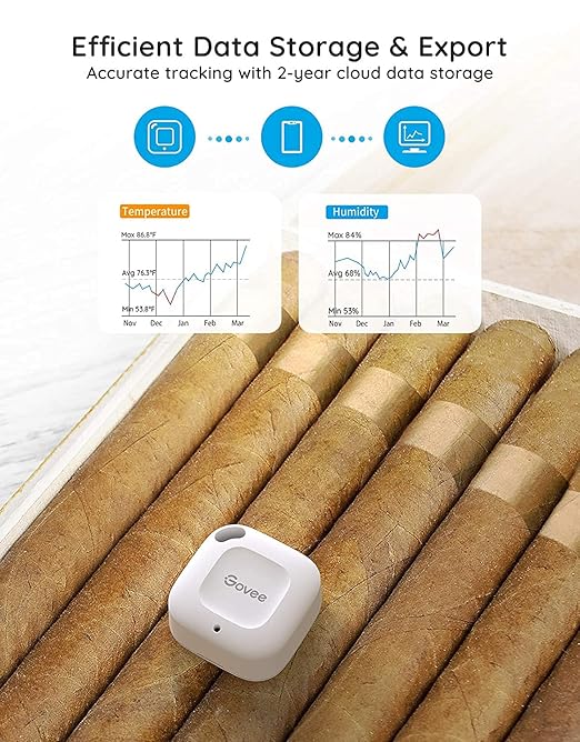Govee Bluetooth Hygrometer Thermometer, Wireless Thermometer, Mini Humidity Sensor with Notification Alert, Data Storage and Export, 262 Feet Connecting Range - Image 6