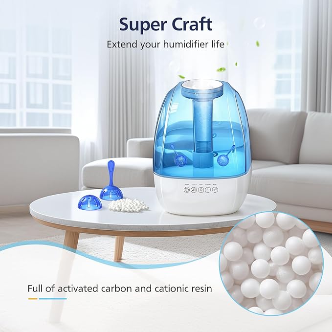 12 Pack Universal Humidifier Tank Cleaner Demineralization Cleaning Ball for All Humidifiers and Fish Tank, Demineralization Cartridge for humidifier, Purifies Water Eliminates White Dust and Odor - Image 6
