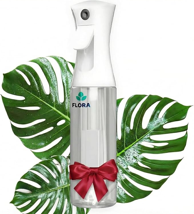 Flora Premium Plant Mister Spray Bottle for Gentle & Fine Mist for Precision Hydration, Dispersed Humidity & Moisture, Comes w App for Smart Plant Care, Plant ID and Diagnosis Tool (1 pack) by Flora