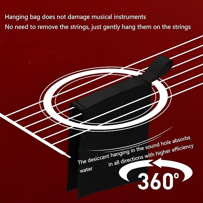 Guitar Dehumidifiers Hanging Bag, Absorber Pack with Humidity Control for Instruments & Soundhole Guitar Dehumidifiers Hanging Bag Absorber Hanging Bags - Image 9