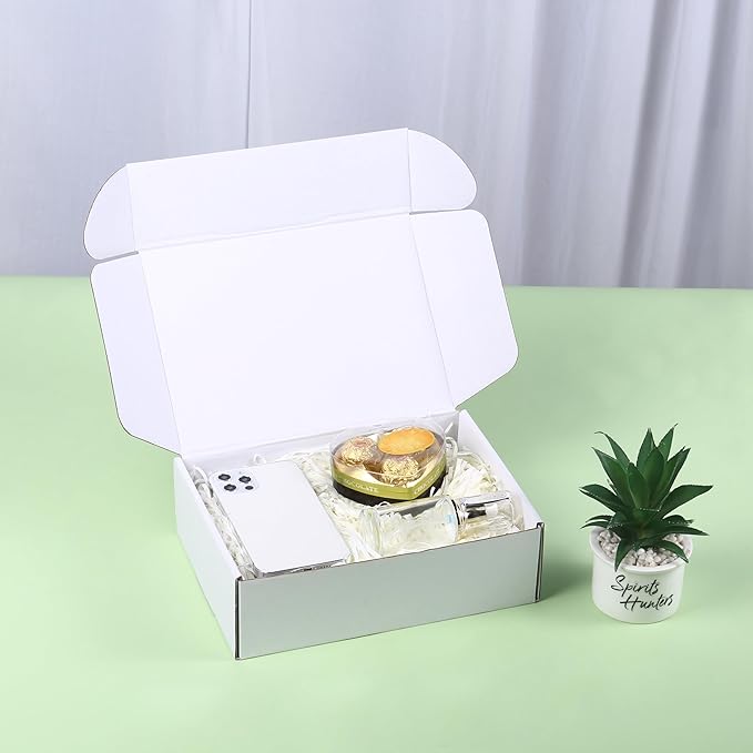 Small Shipping Boxes 10x5x3 Inch (25 Pack) - Sturdy White Corrugated Cardboard Boxes for Small Business, Ecommerce, Mailing & Packaging | Recyclable Gift & Storage Boxes - Image 3