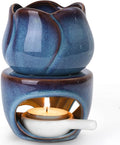 ComSaf Essential Oil Burner for Scented Oil, Ceramic Aromatherapy Aroma Oil Candle Diffuser, Tea Light Wax Melt Warmer, Essential Oil Burner with Tealight Candle Holder Home Decor Housewarming Gift by ComSaf