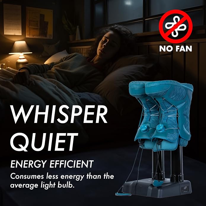 KEEPDRY Quiet Boot Dryer - Fanless, Energy-Efficient Shoe Dryer for Outdoor Enthusiasts - Warm & Dry Safely while Reducing Odors - ETL Certified - Image 4