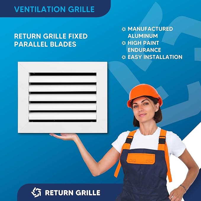 30x6 Inch (Duct Opening) Air Return Vent Cover Decorative – Premium Aluminum AC Vent Cover for Ceiling & Wall, Rustproof Grille, Ideal for Home HVAC Grille, Durable & Easy to Install by ACLAMINAIRE - Image 2