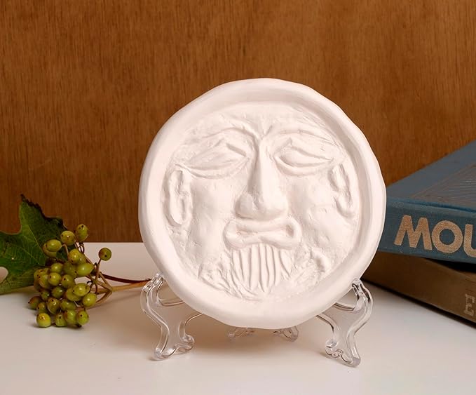 Air Purifying Healing Ceramic Object-Ancient Korean Demon Hunter's Face Roof Tile-Bearded Face Ceramic Home Décor-Air Purifying Effects, Eliminates Bad Odors, Humidity Control - Image 3