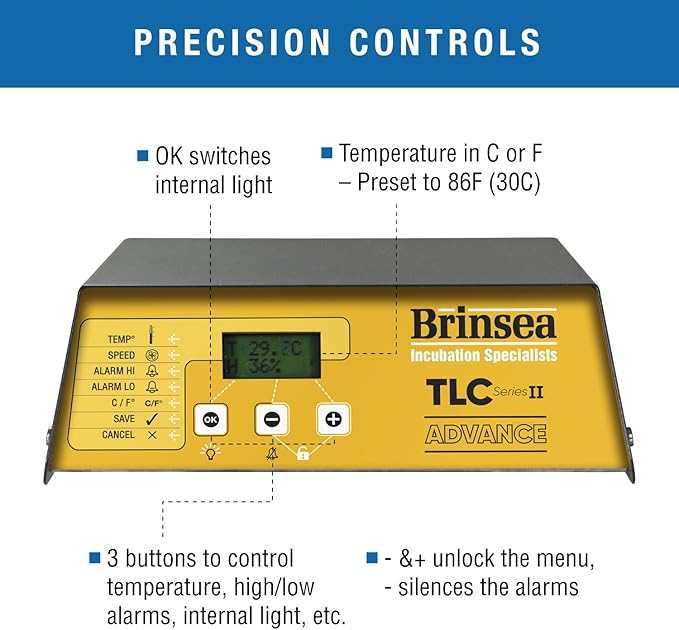 Brinsea TLC-40 Advance Series II Bird Brooder Pet Incubator with Nebulizer and Digital Display, ICU Incubator for Adult Birds, Newborn Puppies, Kittens, and Other Small Animals - Image 3