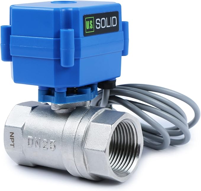 U.S. Solid Water Leak Detector - Water Alarm Leak Detect System with 1” Automatic Shut-Off NSF Certified 304SS Motorized Ball Valve, Controller and 3 Sensors and Sound Alarm - Image 2