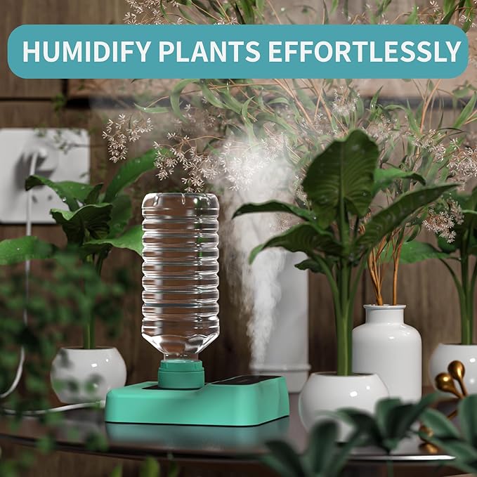 Portable Humidifiers for Travel, Small Mini Humidifier with Auto Shut-Off, Nightlight and Storage Bag for Hotel, Bedroom or Office, Plant Humidifier Indoor, MintGreen - Image 3