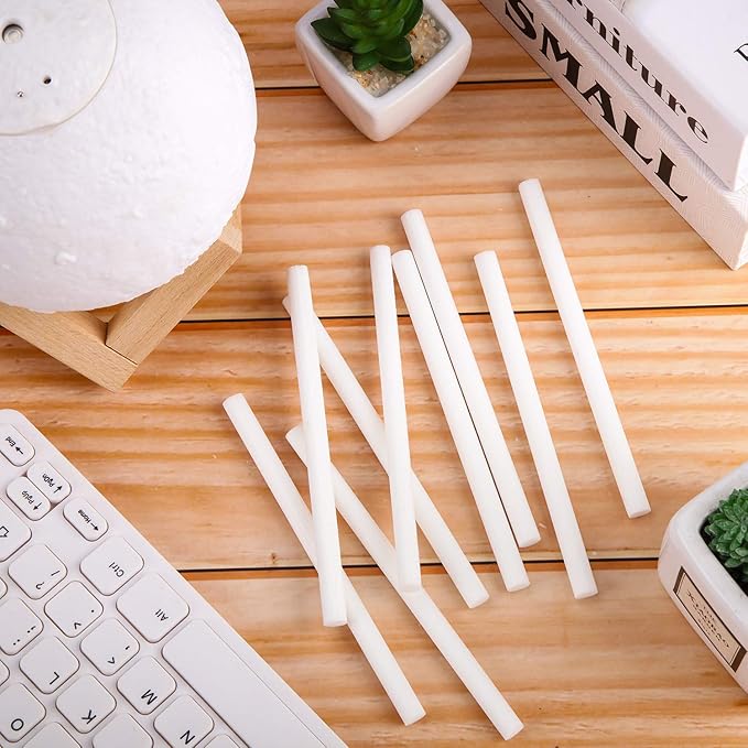 Mudder 24 pcs Humidifier Sticks Filter Refill 7.87'' Mini Air Diffuser Pure Cotton Wicks Refill Humidifiers Filter Sticks Wicks for Small Portable Humidifier Diffuser in Office Bedroom Home - Image 6