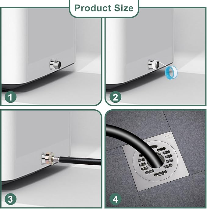12 FT Dehumidifier Drain Hose 3/4 Inch FHT Connection Brass Thickened Drain Hose, Heavy Duty and Flexible Drainage Hose fits for Most of Dehumidifiers - Image 4