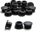 1" (25mm) Plastic Hole Plugs Black -Round Chair Leg Caps, Flush Mount Pipe Plugs, Tubing End Caps for Metal & Wood Legs Tube, Outdoor Furniture Feet caps,for Pipe Wall thicknesses of 2-4 mm 24 PCS by EASYEAH