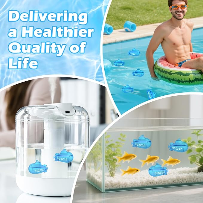 Humidifier Cleaner Fish 9Pcs,Demineralization Cleaning Ball for All Humidifiers & Fish Tank,Humidifier Cleaning Fish,Purifie Water,Prevents Hard Water Build Up,Eliminates White Dust Odours - Image 8