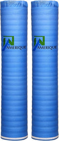 400SQFT AMERIQUE 2MM Premium Flooring Padding 3-in-1 Heavy Duty Foam Blue, 200SF/Roll, Pack of 2 Underlayment, with Tape & Vapor Barrier by AMERIQUE