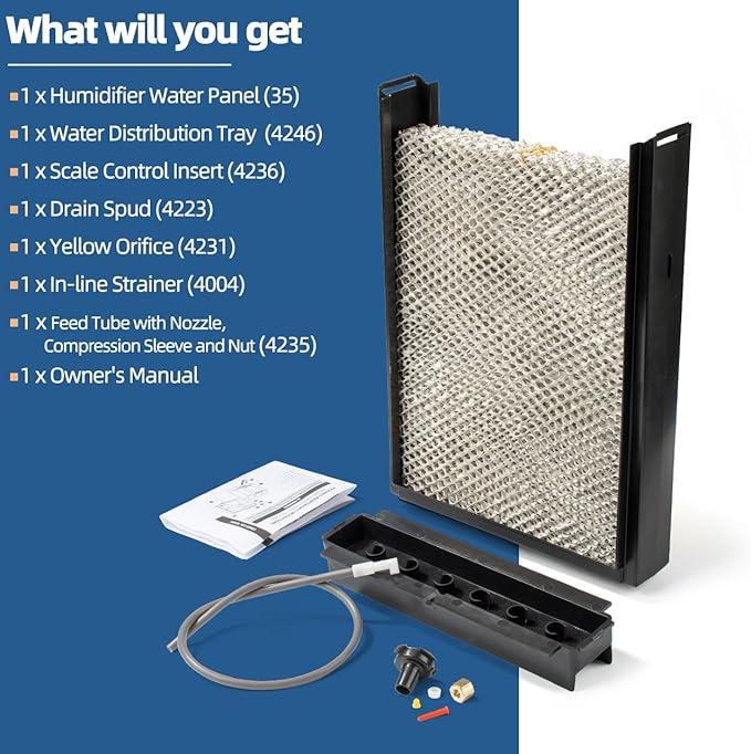 4750 Humidifier Maintenance Kit with Model No. 35 Water Panel Humidifier Pad Compatible with AprilAire Whole-House Humidifier 700, 700A, 700M, 760, 760A, 768 Humidifier Parts & Accessories - Image 5