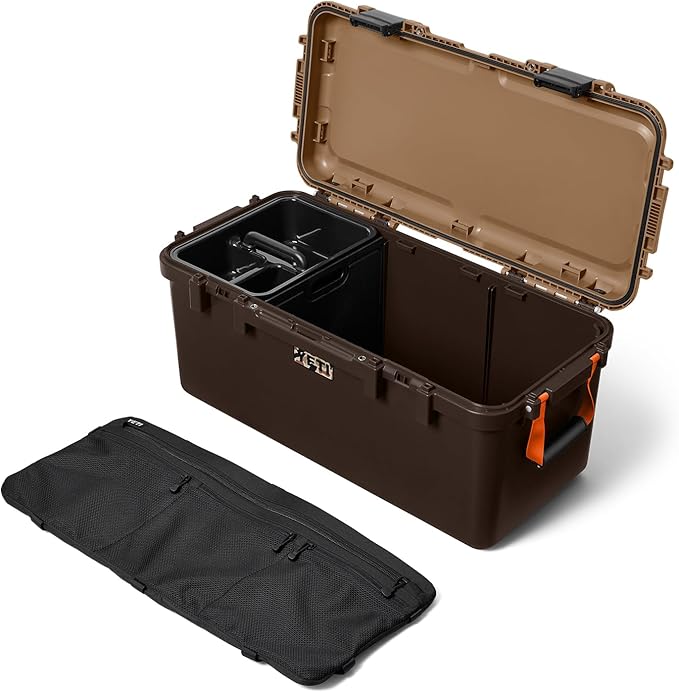 YETI LoadOut 60 GoBox Divided Waterproof Cargo Case, Dry Box, Camera Case, Fishing Tackle Box, Wetlands Brown - Image 9