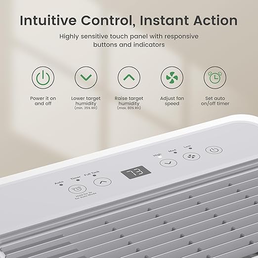 Waykar 150 Pint Energy Star Dehumidifier for Large Rooms up to 7,000 Sq. Ft. for Home, Basement, Commercial, Industrial, with Drain Hose & Tank, Auto Defrost, Ultra Quiet, Smart Auto Comfort Mode - Image 10