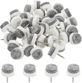 PATIKIL 17 mm Nail-on Felt Pads, 72 Pcs Round Felt Furniture Sliders Pads Heavy Duty Floor Protectors for Wooden Chair Sofa Cabinet Table Leg Feet Hardwood Floors, White by PATIKIL