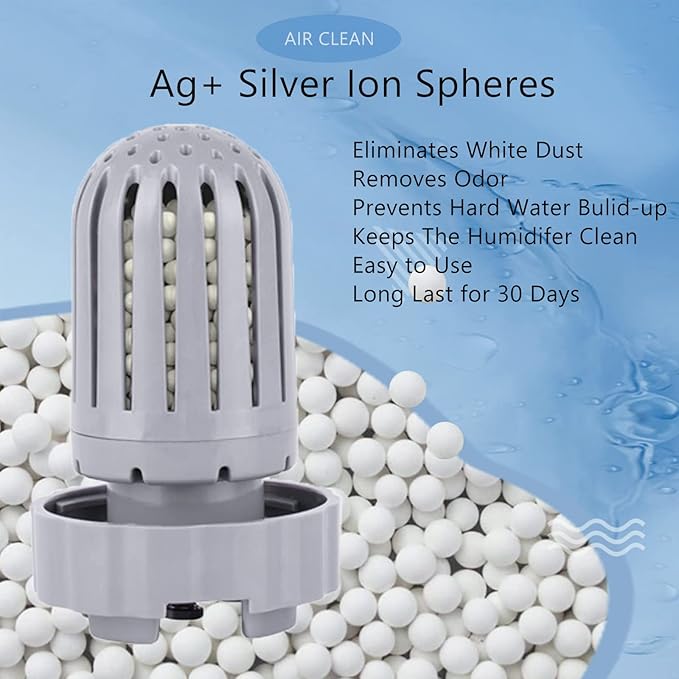 6 Pack Humidifier Demineralization Cartridge Filters Compatible with Air Innovations HUMIDIF Humidifier, Demineralization Cartridge Filters Silver - Image 3