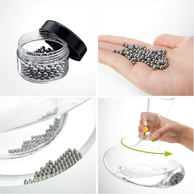 Boao 3 Pcs Decanter Cleaning Brush Wine Glass Decanter Flexible Bottle Brush Set with Cleaning Beads Household Tools for Bottle Goblets Glasses Cups(Black) - Image 5