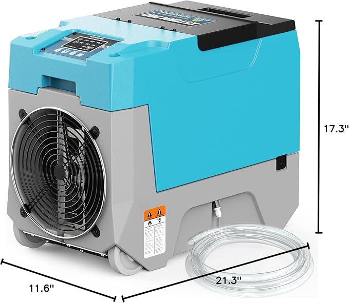 ARGENDON 180 PPD Commercial Dehumidifiers, Crawl Space Dehumidifier with Pump, Auto Defrost, Memory Starting for Home/Industry Use, Water Damage Restore, Garage, Basement, Limited 5-Year Warranty - Image 9