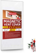 XFasten Magnetic Vent Cover, Industrial Grade Magnets for Sidewall and Floor Vents - for RV, Home HVAC, AC and Furnace Vents, 8-Inch x 17-Inch, Pack of 5 by XFasten