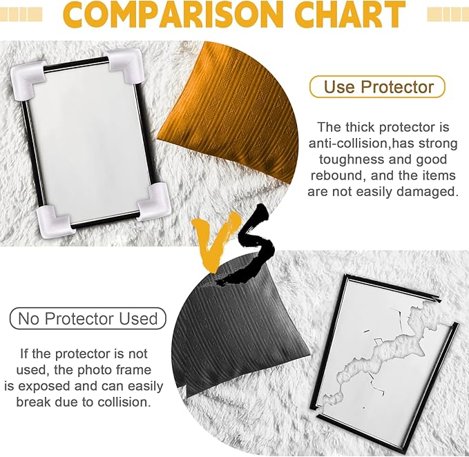 24 Pcs Foam Corner Protectors for Shipping, L-Shaped Edge Guards for TV Moving Box, Picture Frames, Mirrors, and Furniture, Must-Have Moving Supplies - Image 5