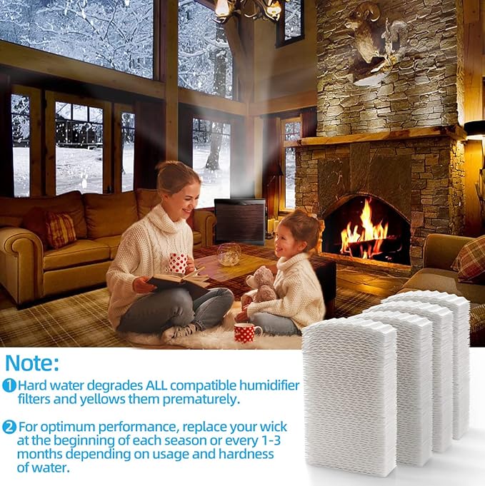 Alocs HDC411 Humidifier Super Filter Wick Replacement Compatible with AIR-Care Essick Air HDC3120DCN Kenmore 32-14912 42-14912 Humidifiers (4 Pack) - Image 6