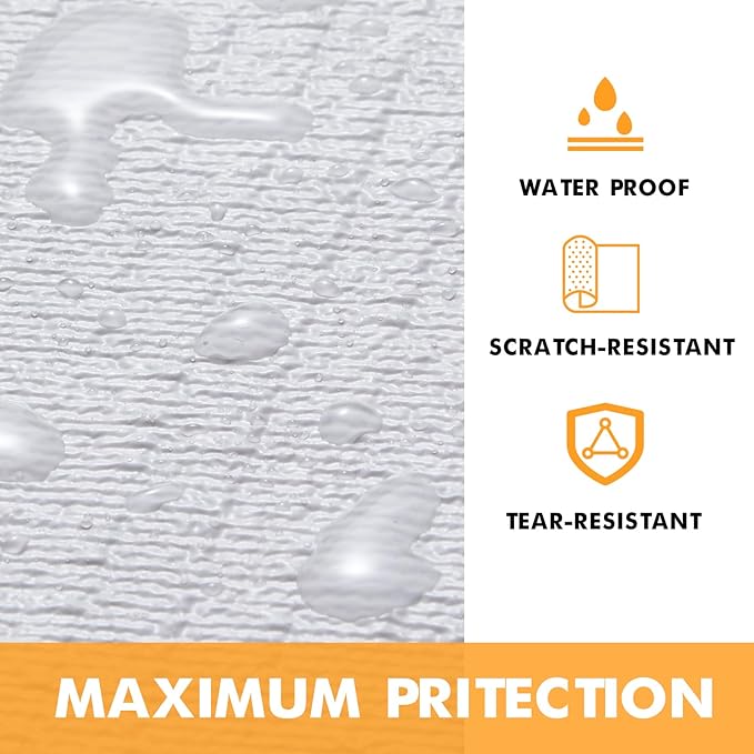 Viseeko Shelf and Drawer Liner for Kitchen Cabinet, Non-Adhesive Cabinet Liners for Shelves, Strong Grip Shelf Paper Non-Slip Waterproof Easy to Cut for Dresser Cupboard, White, 18 in x 20 ft - Image 8