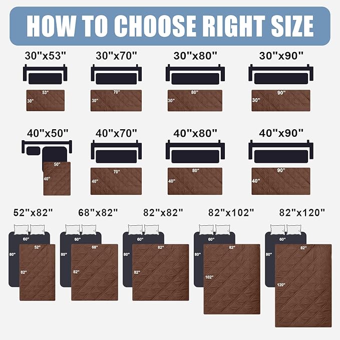 Smiry Waterproof Dog Bed Cover Pet Blanket, Soft Washable Dog Blanket for Furniture Bed Couch Sofa Reversible, Checkered (82"x102", Brown/Chocolate) - Image 6