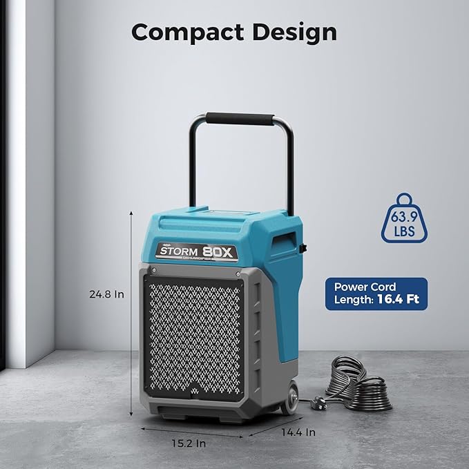 ALORAIR LGR Commercial Dehumidifier with Pump & Drain Hose, Portable Industrial Dehumidifiers with Wheels for Water Damage Restore, Basement, Garage, 5 Years Warranty - Image 5