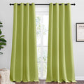NICETOWN Fresh Green Blackout Curtains 102 inches Length for Living Room, 2 Panels, 55" Wide, Thermal Insulated Long Drapes for Large Window by NICETOWN