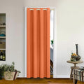 MYSKY HOME Burnt Orange Door Curtains for Doorway Blackout Closet Curtains for Living Room Thermal Insulated Room Darkening Grommet Window Drapes for Bedroom, 1 Curtain Panel, 52 x 72 Inch, Orange by MYSKYHOME