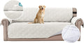 H.VERSAILTEX 100% Waterproof Sofa Slipcover Washable Sofa Cover Non-Slip Couch Cover for 3 Cushion Cover Furniture Protector for Pets Couch Cover with Puppy Paw Silicone Backing (XL Sofa, Off White) by HVERSAILTEX