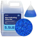 5.5LBS Silica Gel Desiccant Beads, Premium Blue Indicating Reusable Desiccant Bulk, Industry 3-5 mm Silica Beads Dehumidifier for 3D Filament, Electronic Devices, Camera, Jewelry, Safe (10PCS Bags) by Viktairy