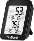 Digital Hygrometer with Max and Min Records 10s Fast Refresh Accurate-Hygrometer Room Thermometer Indoor for Home/Bedroom/Baby Room/Office/Greenhouse/Cellar (Black) by Unknown