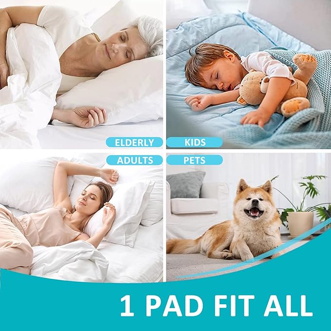 KANECH Heavy Absorbency Washable Waterproof Bed Pads, 34"x52" (2 Pack) - Reusable Incontinence Underpads for Adults, Elderly, Kids & Pets - Quick Drying Mattress Protector for Bed, Sofa, Floor - Image 2