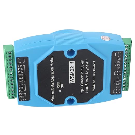 Temperature Data Acquisition Module 4PT100 4KType WSM02 1 Industrial Grade High Precision Voltage Signal Converter for Equipment Monitoring Environmental Monitoring - Image 7