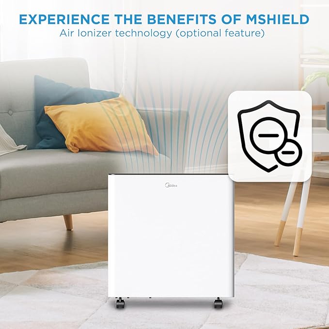 Midea 4,500 Sq. Ft. Dehumidifier with Pump Included 50 Pint - Ideal for Basements, Large & Medium Sized Rooms, and Bathrooms (Renewed) - Image 6