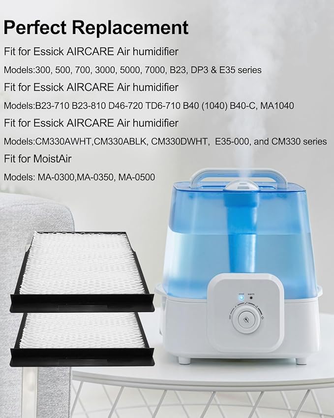 4PCS 1040 Humidifier Wick Filter Fit for Essick AIRCARE Air humidifier Models B23 DP3 B40 B40-C 3D6-100 5D6-700 7D6-100 B23-710 B23-810 D46-720 - Image 5