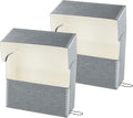 Lineco Archival Document Storage Box with Metal Edge, Acid-Free Gray Boxboard, Organize and Store Files, Prints, Photos, Jumbo-Sized Case 15.5" x 12.5" x 5" Wide, Pack of 2 by Lineco