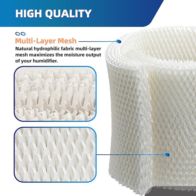 MAF1 Wick humidifier filter Replacement for Essick Air MAF-1 MA0950 Aircare MA1201 MA1200 MA09500 MA12000 MA12001 MA12010 Fits Kenmore 14906 14410 15412 299981 Cool Mist Humidifier Filters - 2 Pack - Image 3