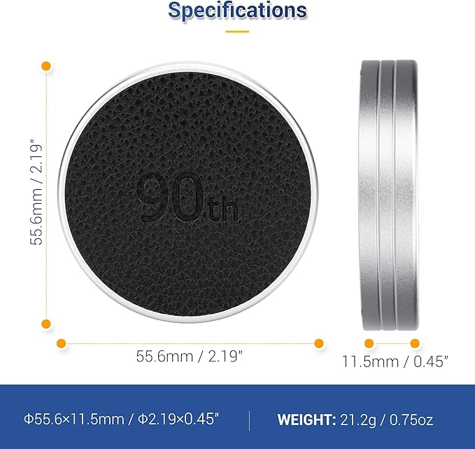 Retro Leather Lens Cap for Fujifilm Insta Mini EVO, Aluminum Anti-Dust Anti-Scratches Lightweight Camera Lens Cover with Soft EVA Interior, Accessories for Fuji Mini Evo Lens Protection Cover - Image 5
