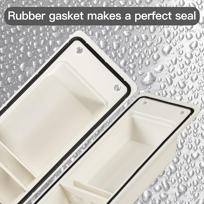 Shipping Container Air Vent Kit Heavy Duty Shipping Container Accessories Cross Flow Ventilation Kit Reduce Heat Humidity Pressure Condensation Add Air Flow for Cargo (8 Pack White) - Image 3