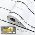 Shelf Liner for Kitchen Cabinets Non Adhesive Drawer Liner 17in x 20FT White Grain Non-Slip Thickened Shelf Liner Paper Strong Easy to Clean for Tool Box Refrigerator with Knife and Tape Measure by Oneoftheworld